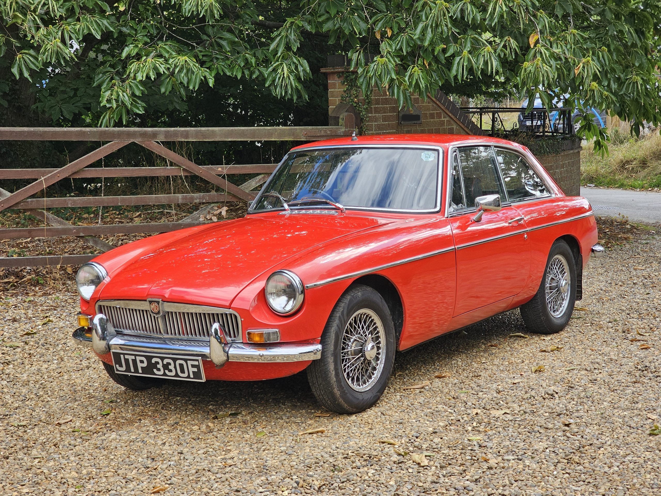 1967 MGB GT - Older Restoration, Overdrive, Tartan Red, Wires (JTP 330F)